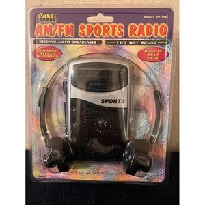 Lenoxx Sound AM/FM Sports Radio With Stereo Headphones & Built-In Speaker PR-35M